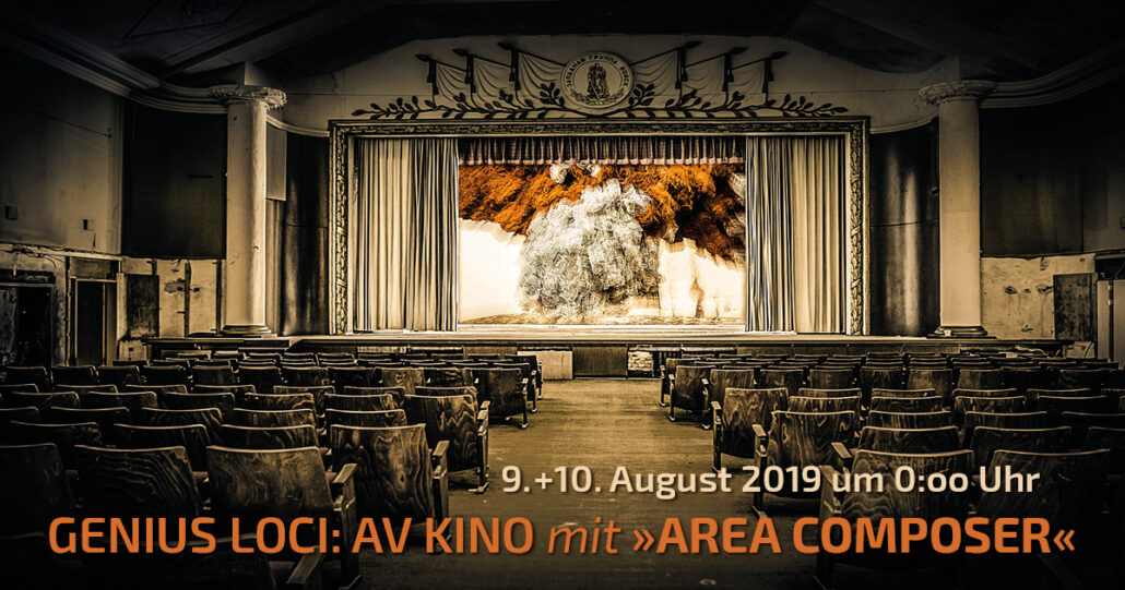 Announcement of the performance of Area Composings at Genius Loci Festival Weimar 2019