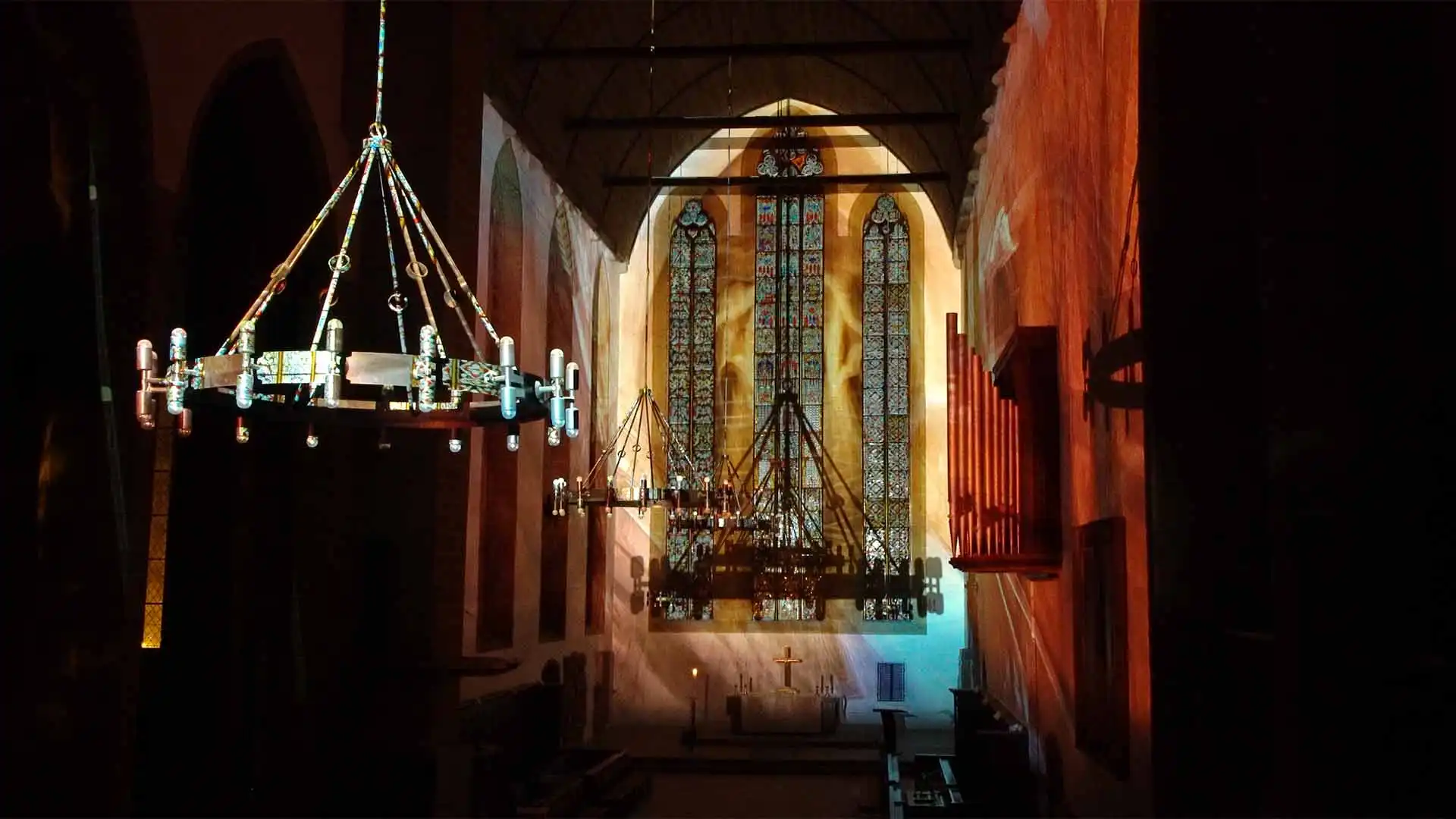 Video-Sound-Installation Silence in der Augustinerkirche Erfurt