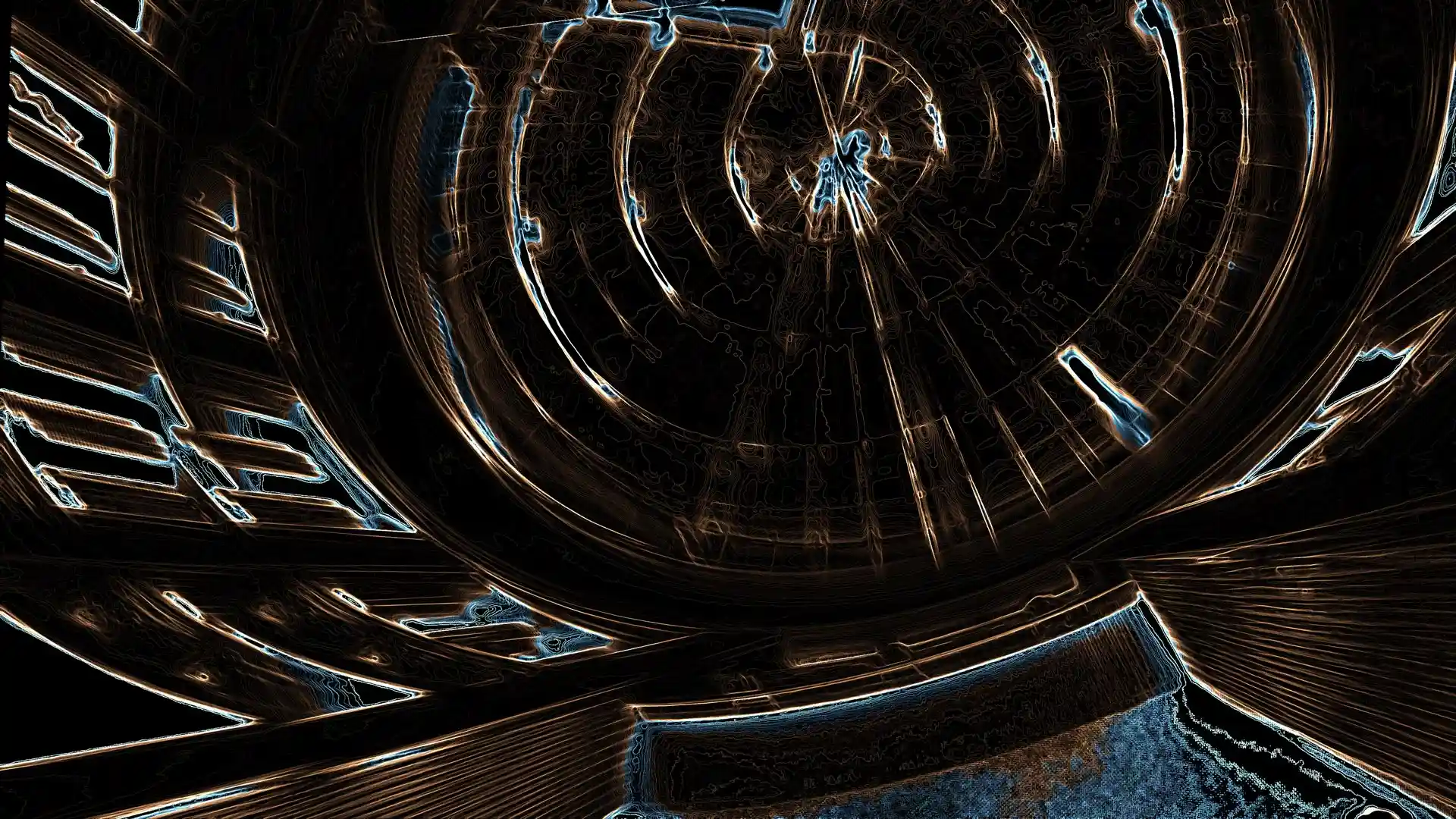 Axis, Liquid Image der Video Klang Installation für das Museum MKK in Dortmund, Bild 25