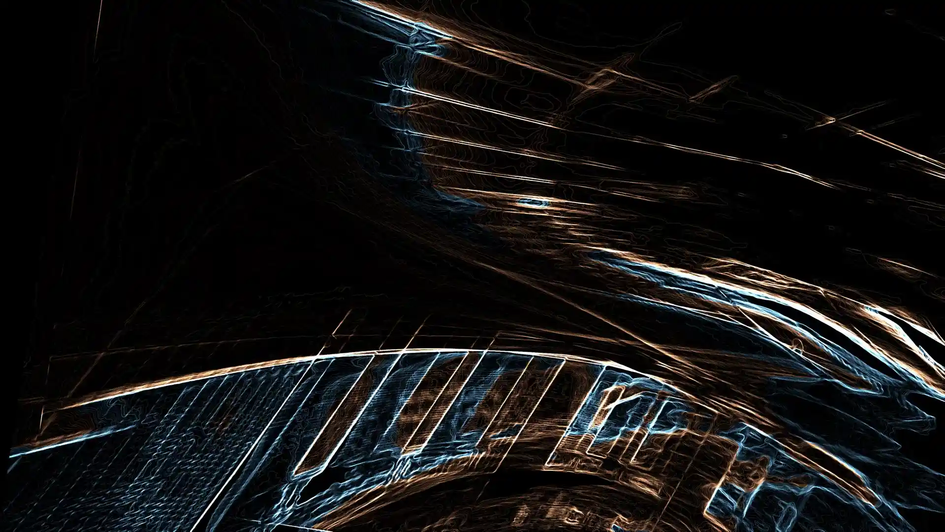 Axis, Liquid Image der Video Klang Installation für das Museum MKK in Dortmund, Bild 24