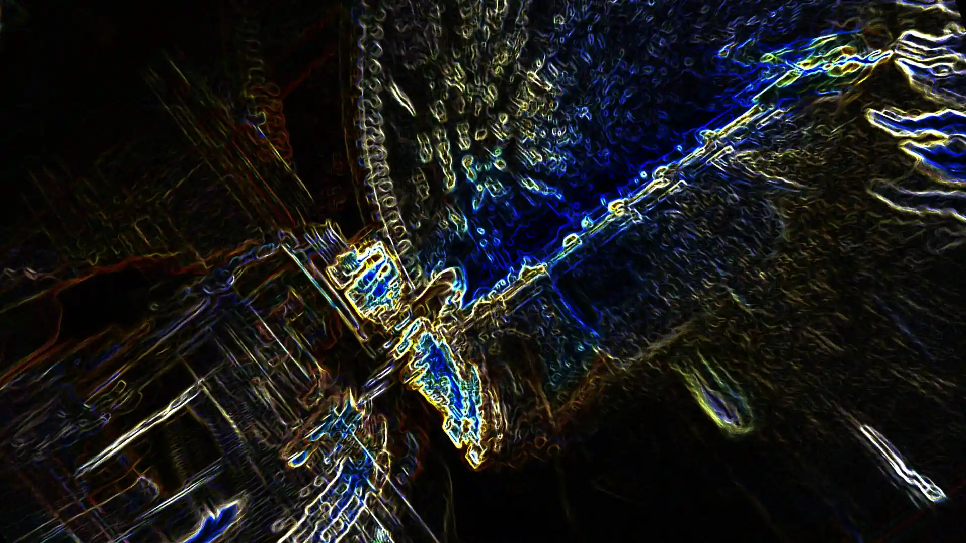 Axis, Liquid Image der Video Klang Installation für das Museum MKK in Dortmund, Bild 21