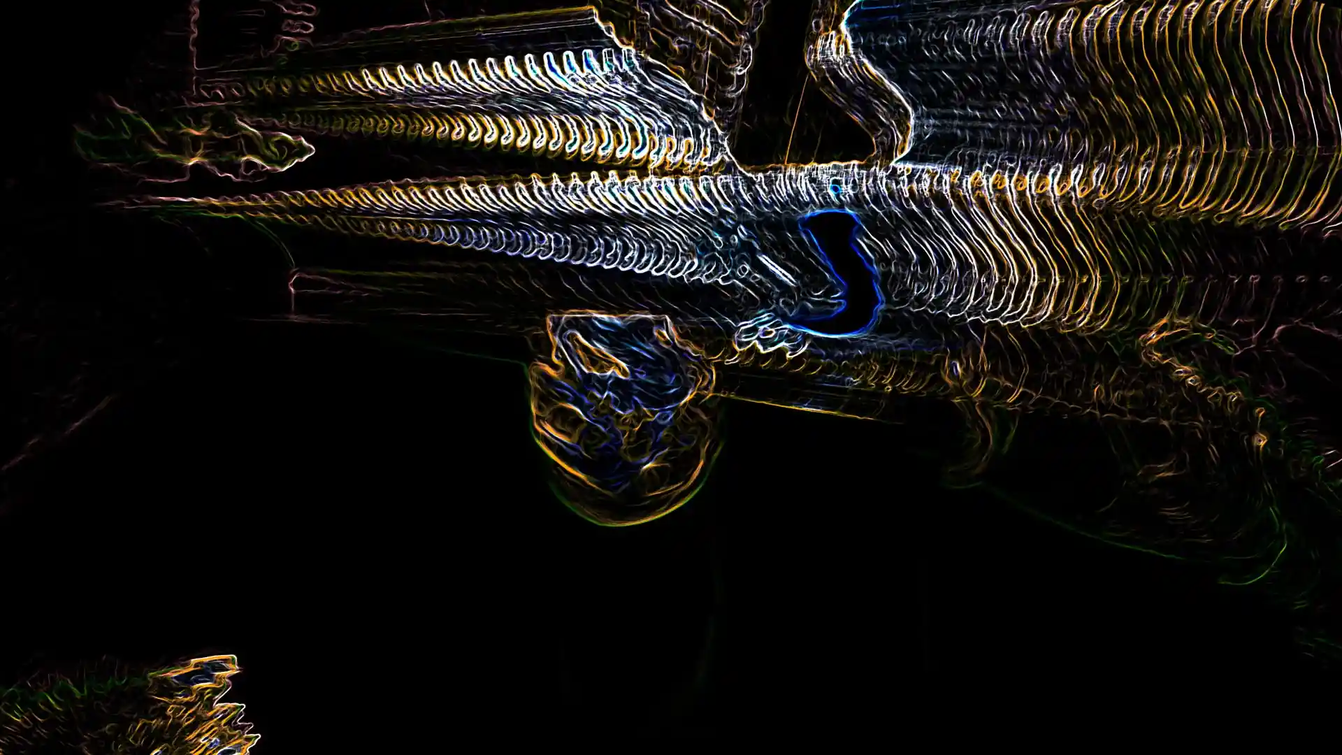 Axis, Liquid Image der Video Klang Installation für das Museum MKK in Dortmund, Bild 20