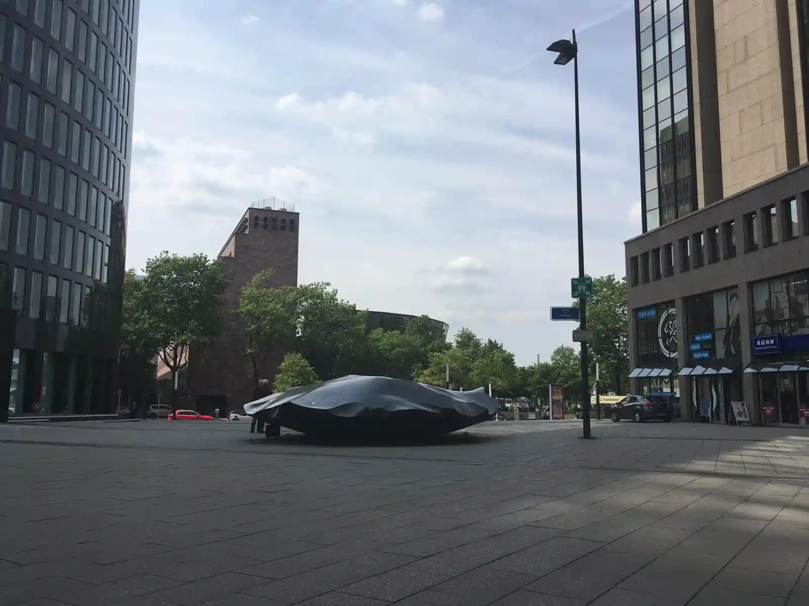 The sculpture CHIP at the Place of Amiens in Dortmund