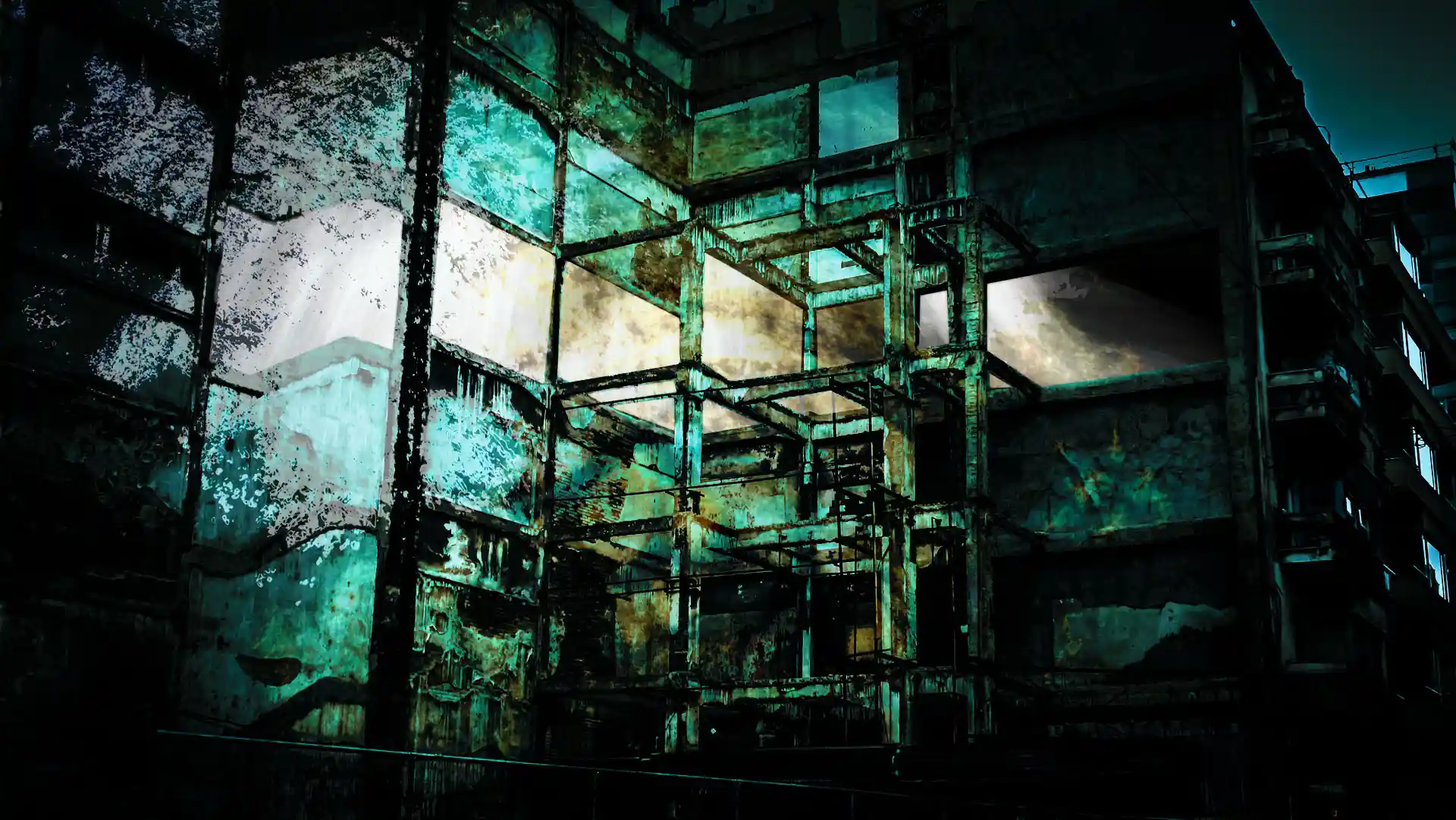 Plans, Fassadenprojektion inszeniert verlassene Räume, Bild 10