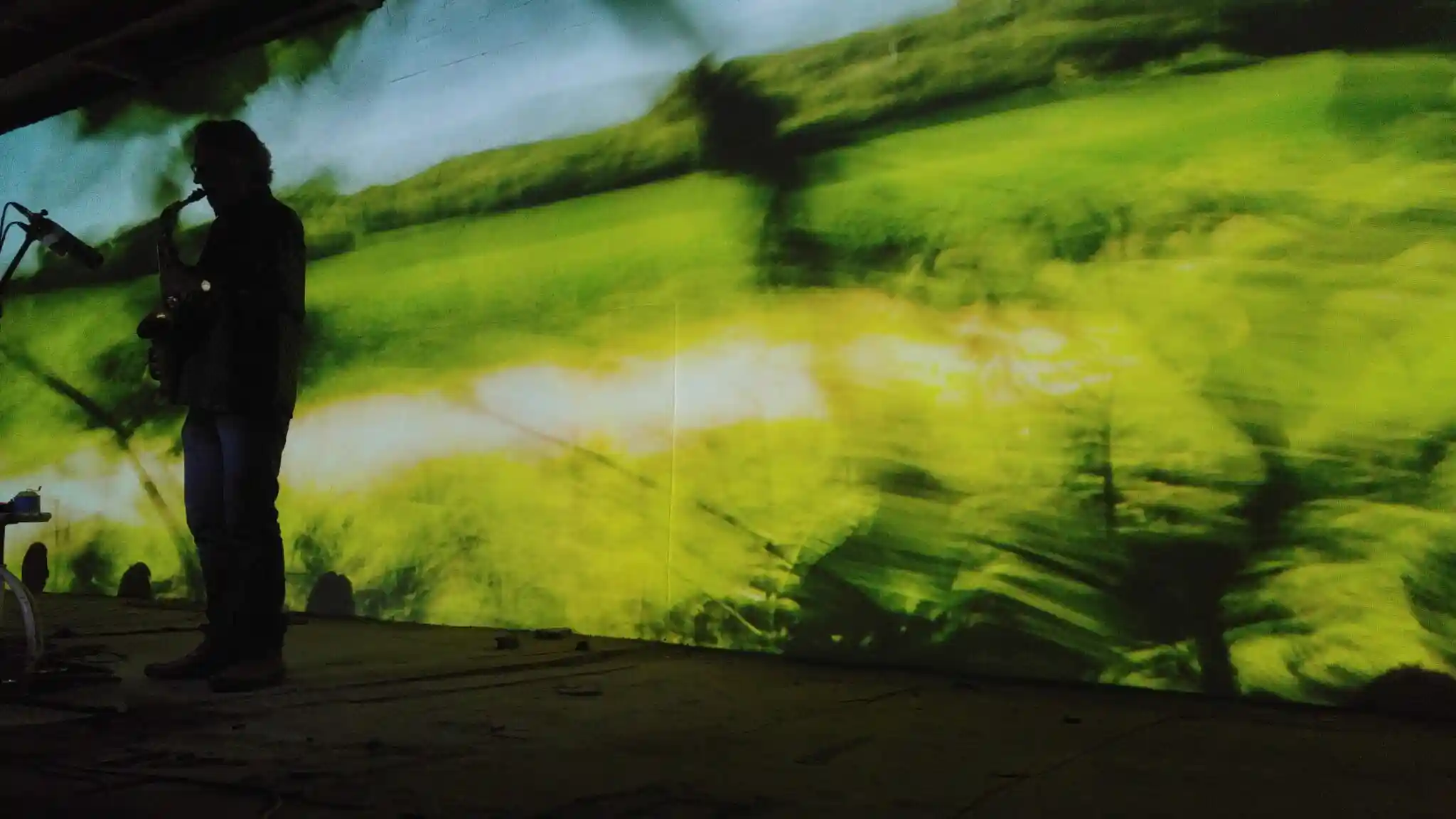 Live Konzert mit Roger Hanschel vor Liquid Image "Deutscher Wald" in der Reuschenberger Mühle in Leverkusen II