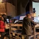 Area Composer and technical team during setup for PHARUS Mariendom Neviges