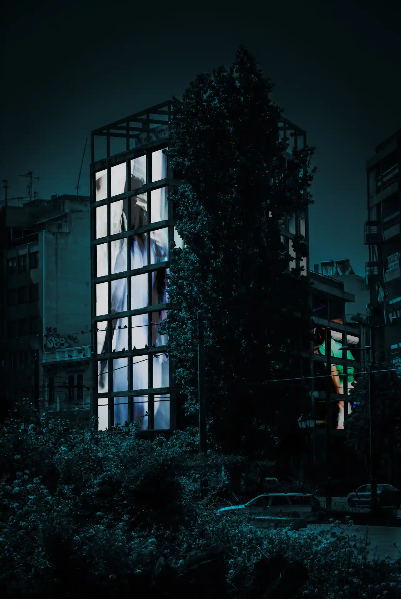 Plans, Metaxourgeio, Lichtinstallation für einen Lost Place in Athen, Bild 3