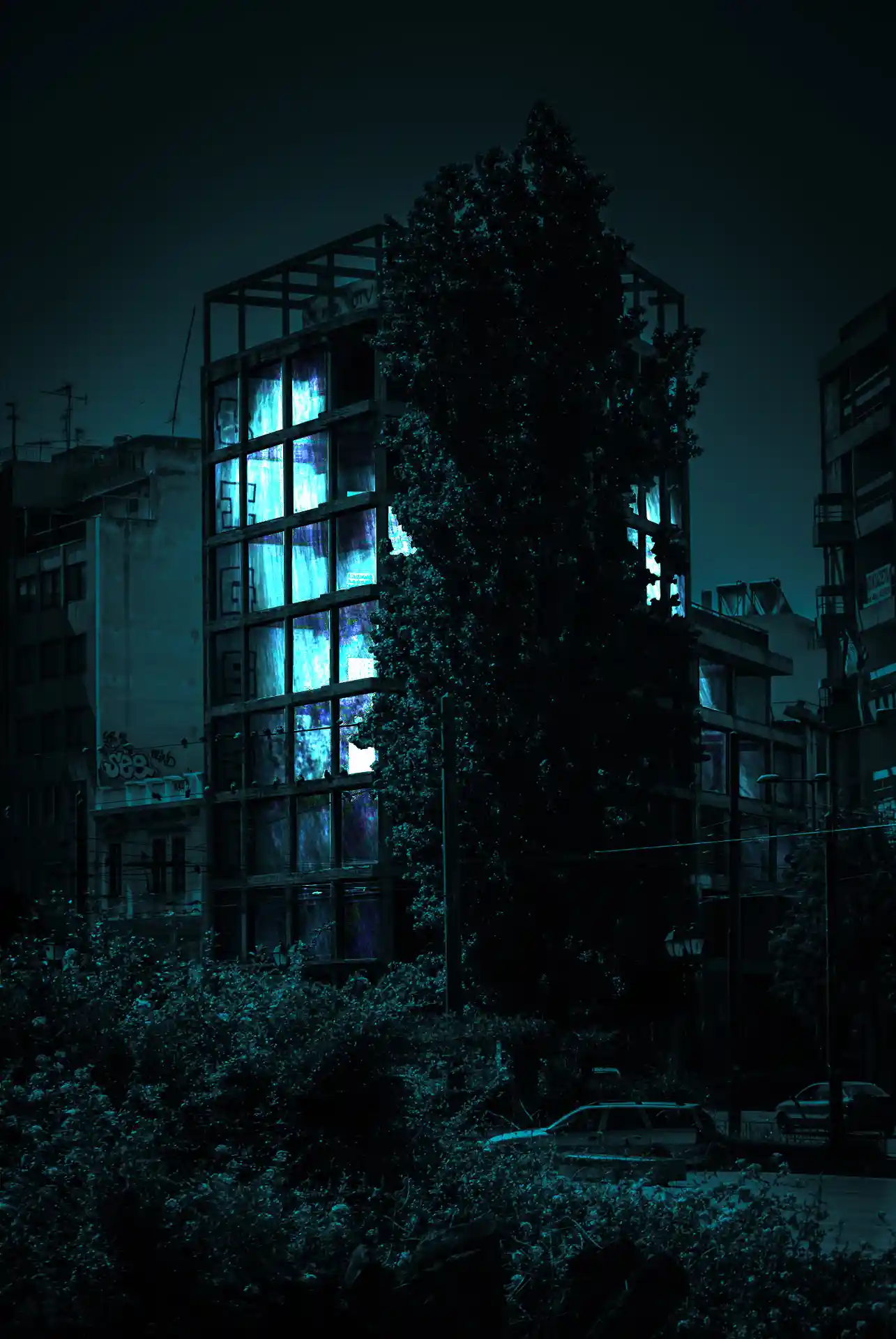 Plans, Metaxourgeio, Lichtinstallation für einen Lost Place in Athen, Bild 4