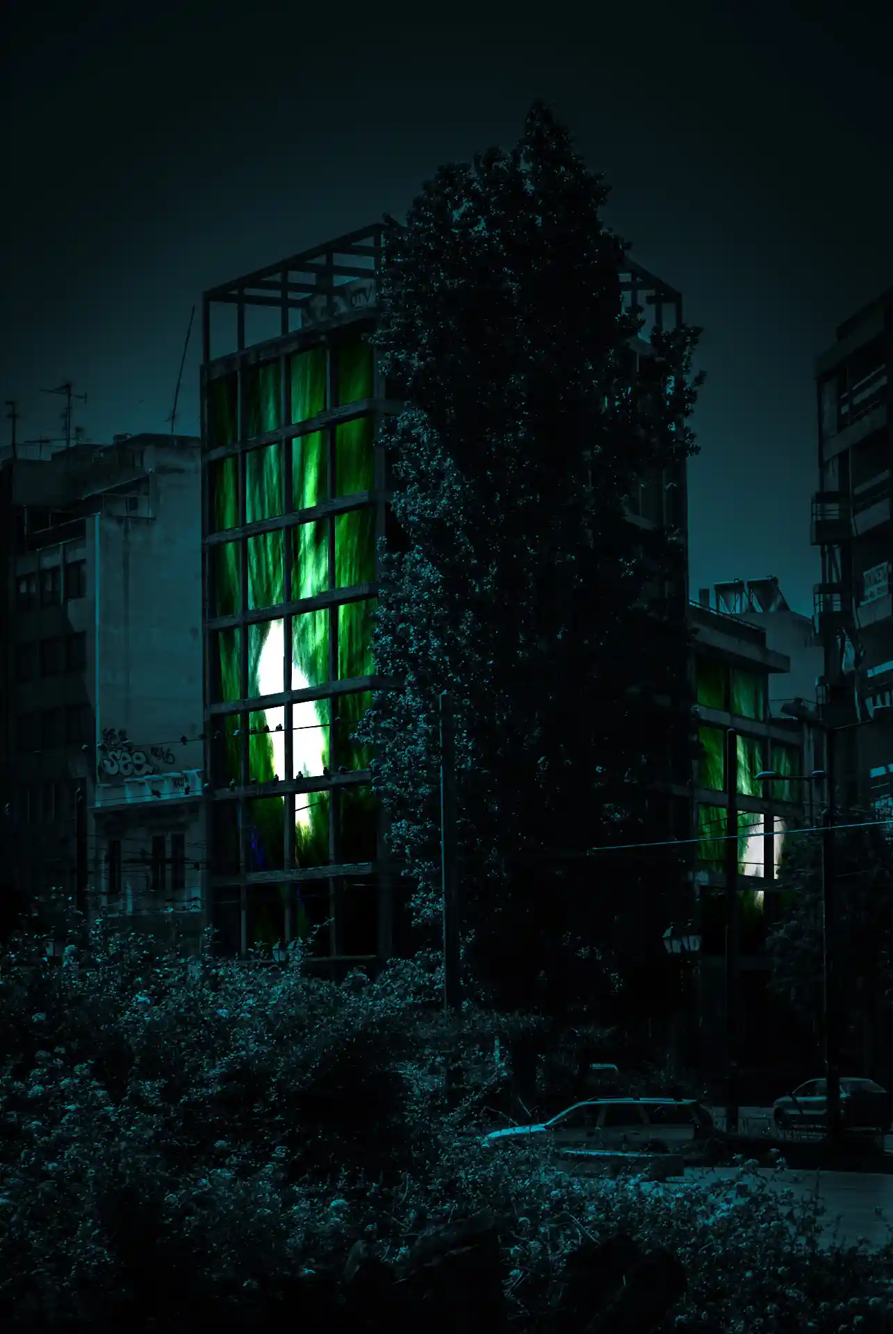 Plans, Metaxourgeio, Lichtinstallation für einen Lost Place in Athen, Bild 6