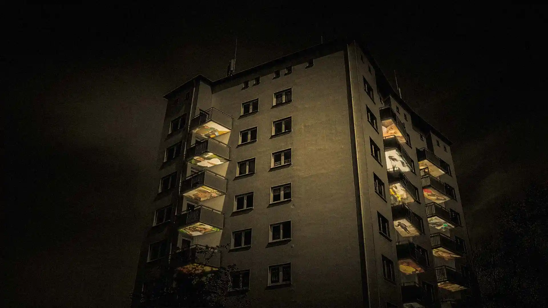 Plans, Haus der Geschichten, Soziale Plastik aus einer Video Klang Installation in einem Wohnhaus, Bild 6