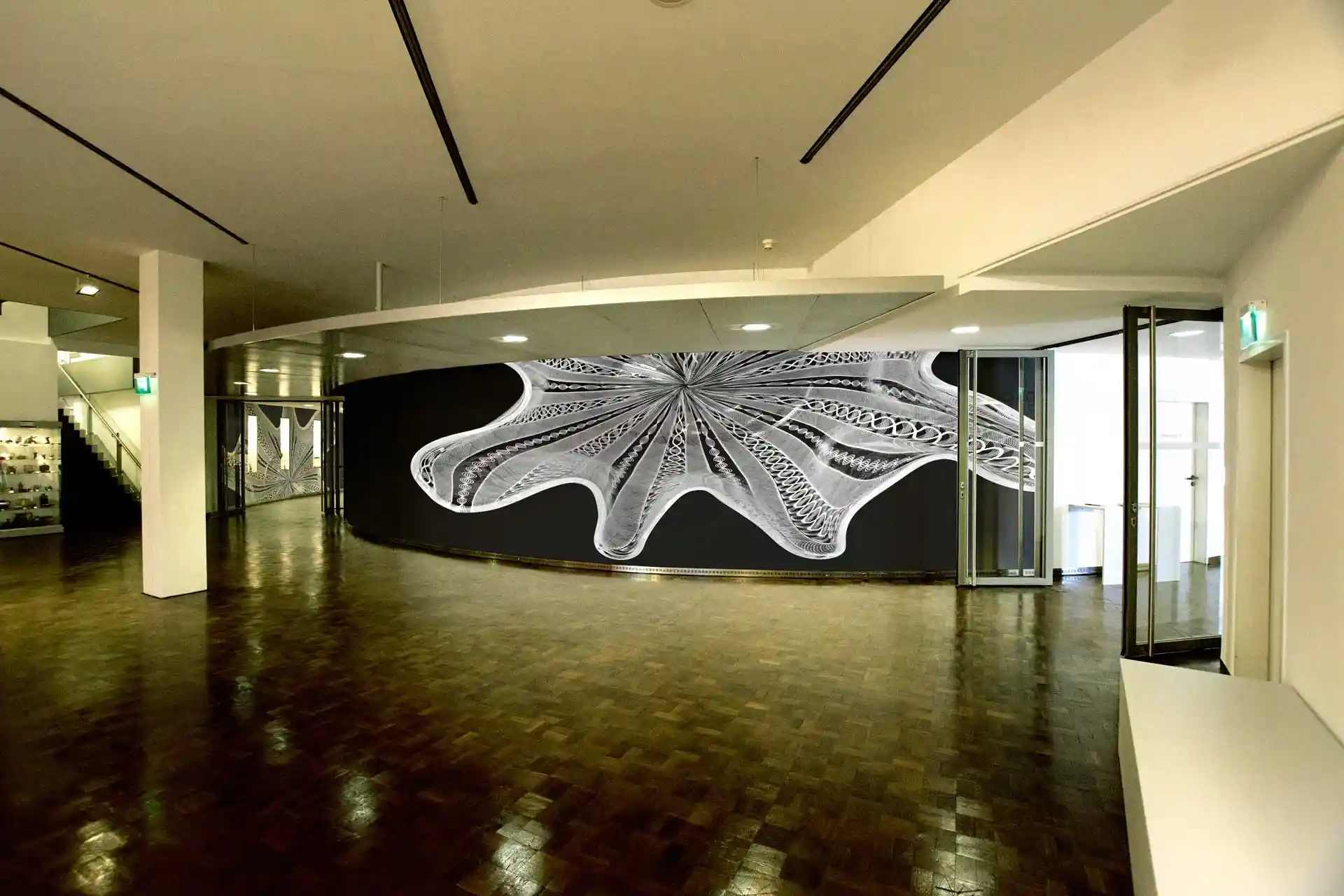 Plans, MKK Dortmund, Medienkunst im Museumsfoyer empfängt die Besucher, Projektion, Bild 7