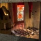 Interior of the Mariendom Neviges with rose window