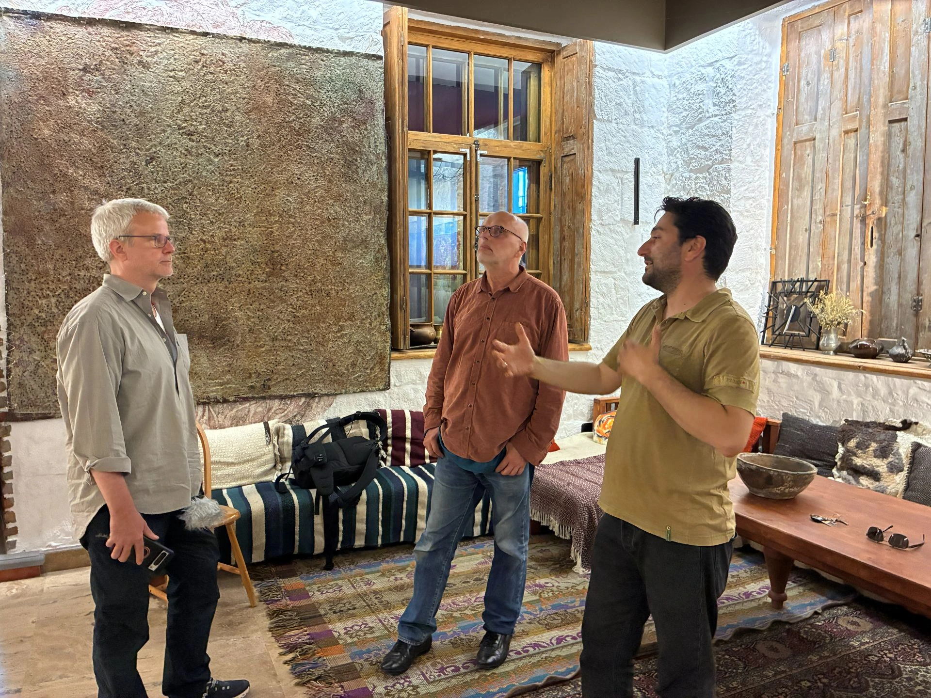 Ron, Peter and Hrachya in the Oda of Gyumri