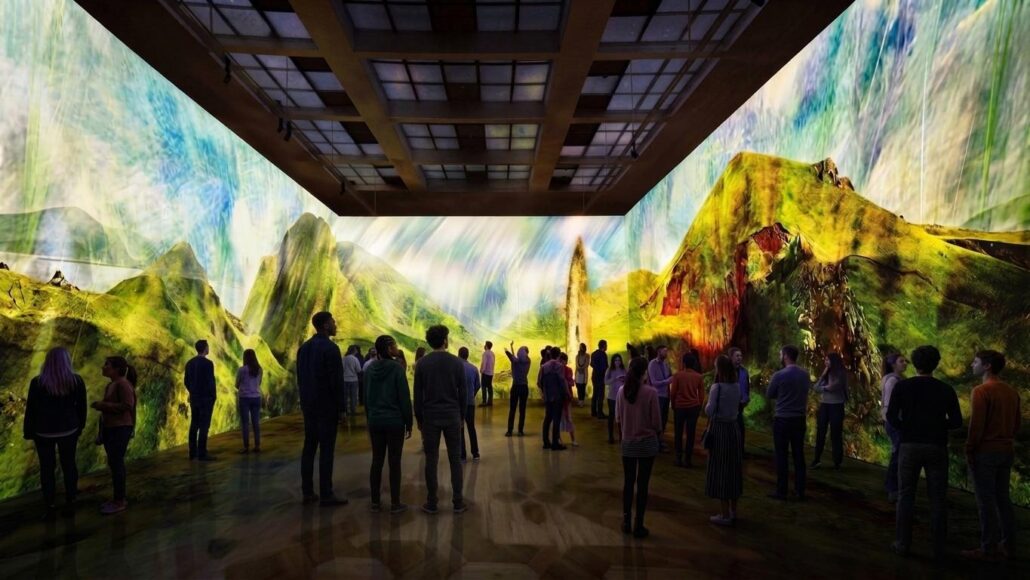 Visual of Nirah, audiovisual installation for the National Gallery of Armenia